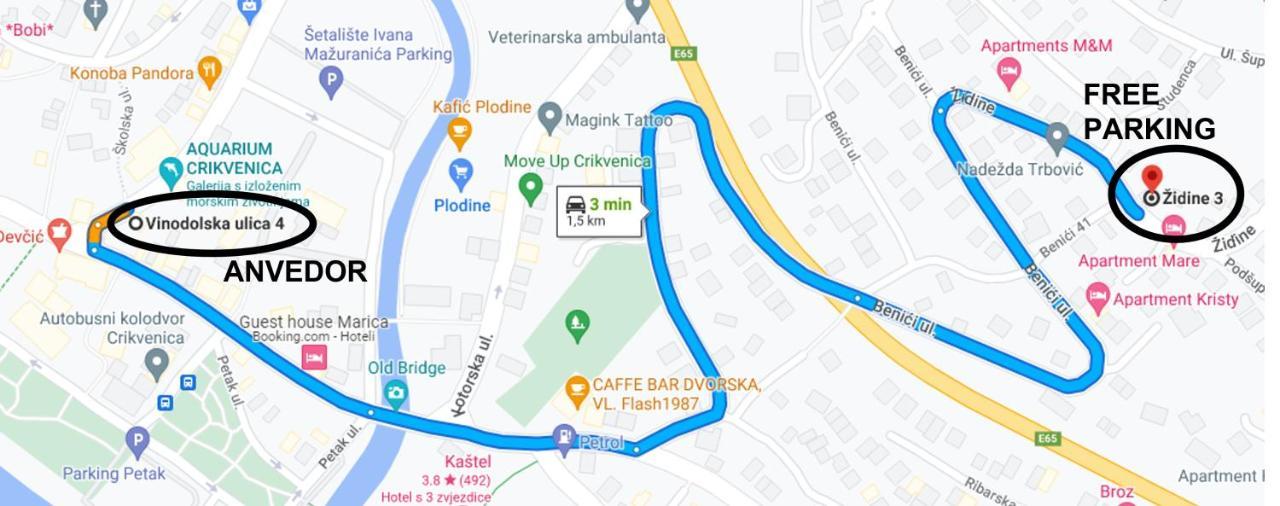 Appartamento Anvedor Crikvenica Esterno foto
